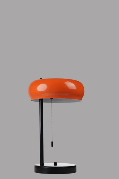 Lumexx SMİTH SİYAH TURUNCU BAŞLIKLI MASA LAMBASI - Resim 4