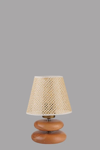 Lumexx MARS NATUREL PETEK ABAJURLU MASA LAMBASI - Resim 4