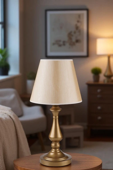 Lumexx MEGAN ESKİTME AÇIK HASIR ABAJURLU MASA LAMBASI ürün görseli