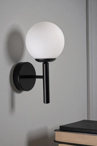 Lumexx LUKE SİYAH BEYAZ CAMLI APLİK ürün görseli