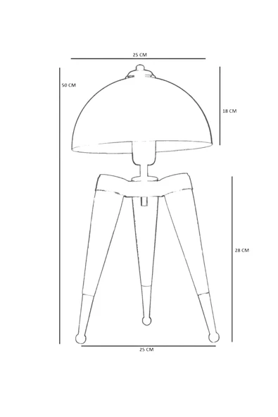 Lumexx STİL CEVİZ SİYAH RETRO BAŞLIKLI MASA LAMBASI - Resim 5