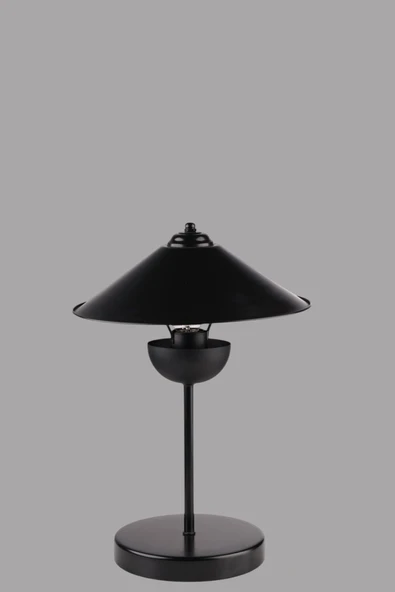 Lumexx GALE SİYAH METAL BAŞLIKLI MASA LAMBASI - Resim 4