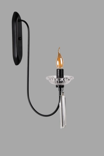 Lumexx KONTES SİYAH RUSTİK APLİK - Resim 3