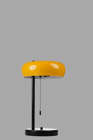 Lumexx SMİTH SİYAH SARI BAŞLIKLI MASA LAMBASI - Resim 4