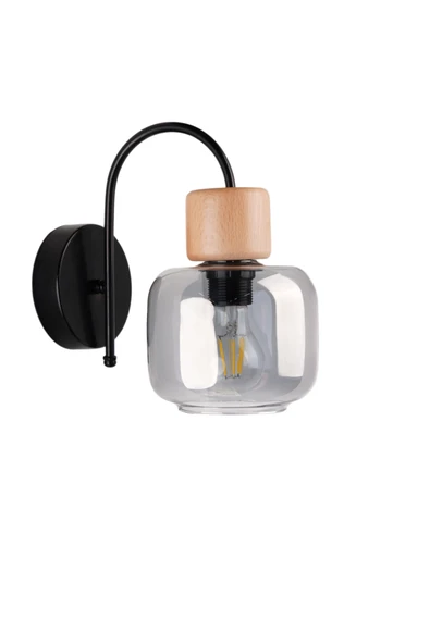 Lumexx LİDYA SİYAH FÜME CAMLI APLİK - Resim 2