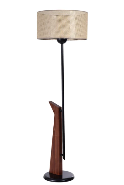 Lumexx BERZAN CEVİZ LAMBADER SİLİNDİR PETEK ABAJURLU - Resim 2