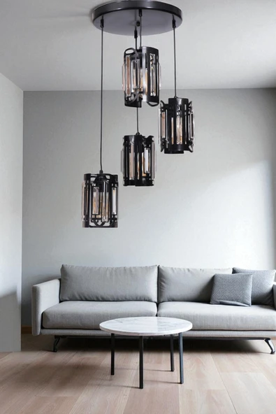 Lumexx BALA 4 LÜ TEPSİLİ SİYAH SARKIT ürün görseli