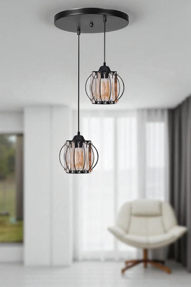 Lumexx OHRİD 2 Lİ TEPSİLİ SİYAH SARKIT ürün görseli