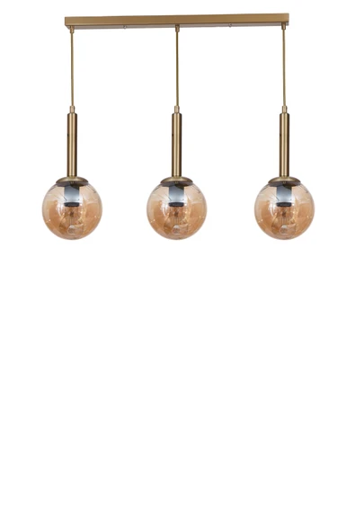 Lumexx SEZGİ 3 LÜ SIRALI ESKİTME BAL CAMLI SARKIT - Resim 2