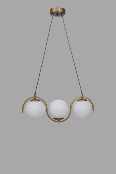 Lumexx ZOE 3 LÜ ESKİTME BEYAZ CAMLI SARKIT - Resim 3