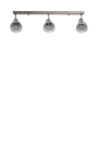 Lumexx OTİS 3 LÜ SIRALI MAT KROM PLAFONYER AVİZE - Resim 3