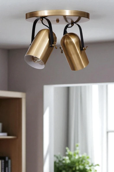 Lumexx LONDON 2 Lİ TEPSİLİ ESKİTME PLAFONYER AVİZE ürün görseli