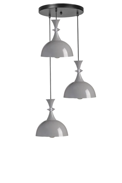 Lumexx AKAY 3 LÜ TEPSİLİ GRİ SARKIT - Resim 2