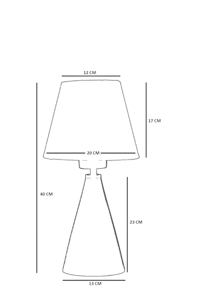 Lumexx JUNO NATUREL PETEK ABAJURLU MASA LAMBASI - Resim 5