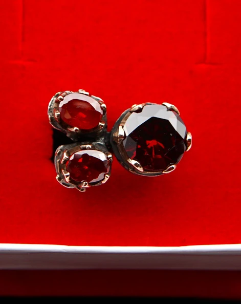 925 Ayar Gümüş Otantik Kadın Yüzük sy00095 - Resim 4