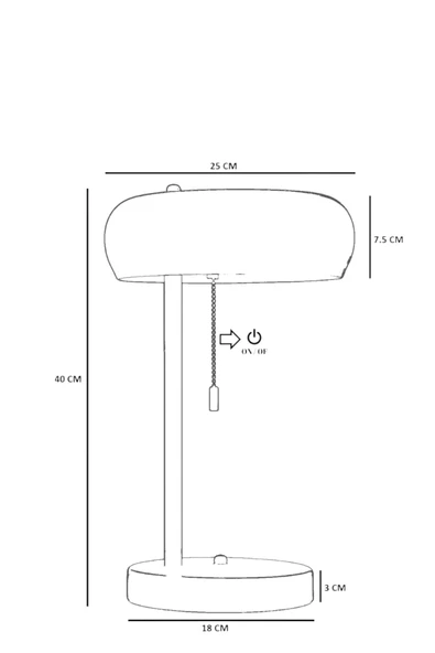 Lumexx SMİTH SİYAH MASA LAMBASI - Resim 5