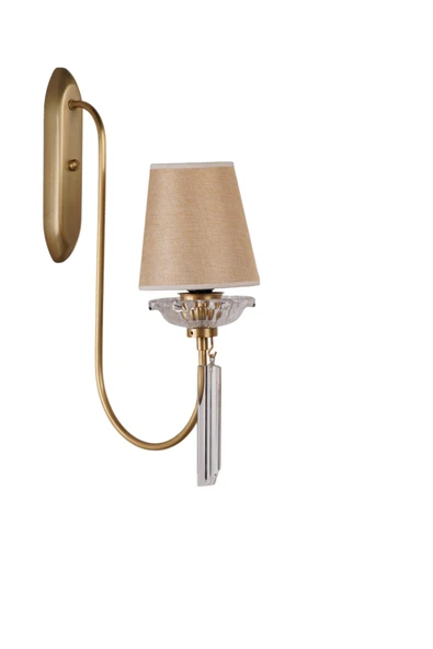 Lumexx KONTES ESKİTME HASIR ABAJURLU APLİK - Resim 2