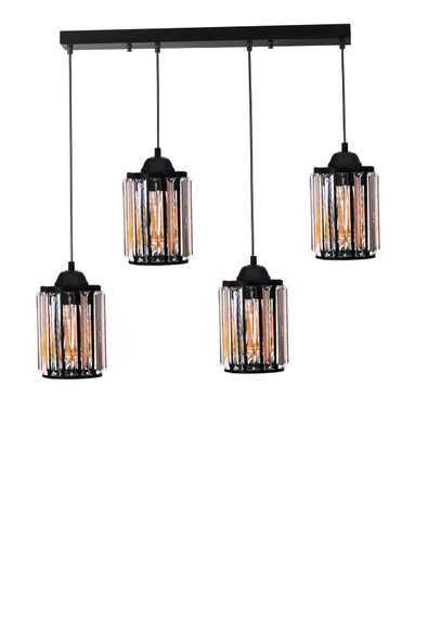 Lumexx HUGO 4 LÜ SIRALI SİYAH SARKIT - Resim 2