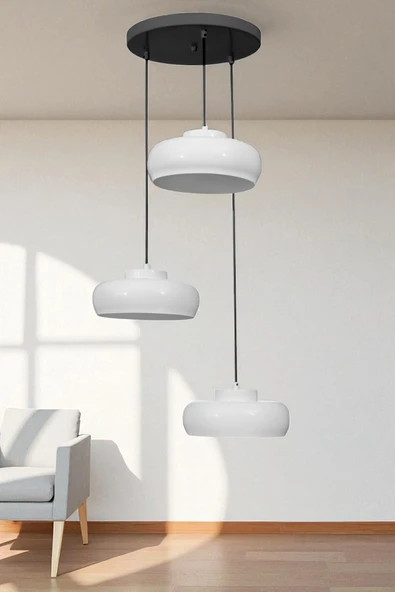 Lumexx SMİTH 3 LÜ TEPSİLİ BEYAZ SARKIT ürün görseli