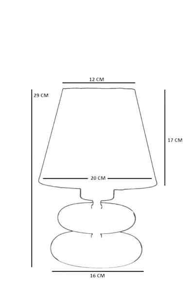 Lumexx MARS CEVİZ HASIR SİYAH ABAJURLU MASA LAMBASI - Resim 5