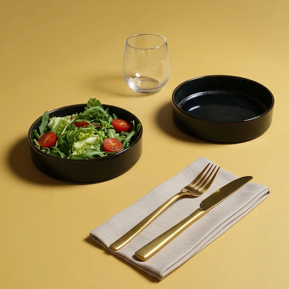 GÜRAL PORSELEN Ese Valeron Nebula 2 Adet 18 cm Salata Kasesi 168 - Resim 4