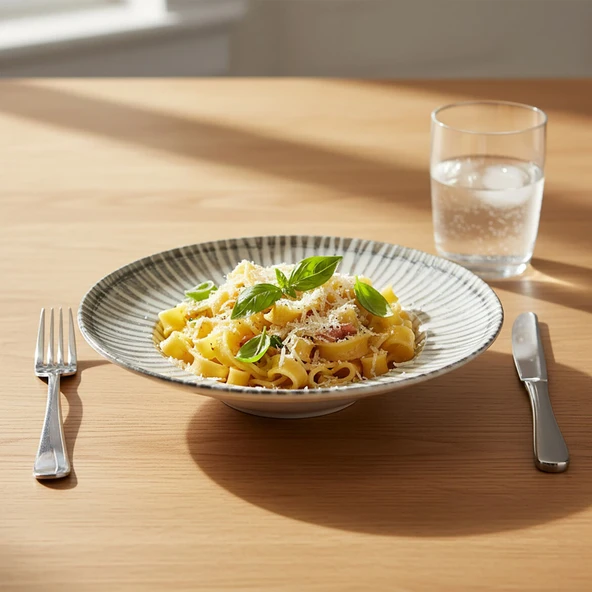 GÜRAL PORSELEN Reno 26 cm  Salata Servis & Makarna Kasesi 1402 - Resim 2