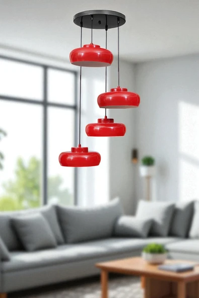 Lumexx SMİTH 4 LÜ TEPSİLİ KIRMIZI SARKIT ürün görseli