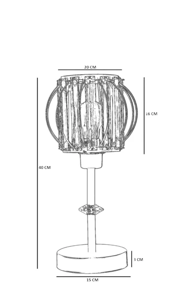 Lumexx OHRİD ESKİTME MASA LAMBASI - Resim 4