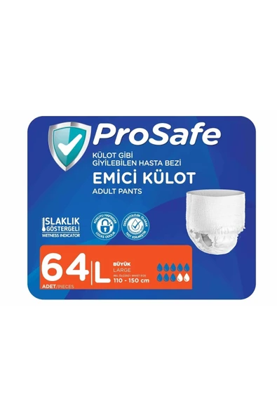 Emici Külot L Beden 64 Adet (8'li 8 Paket) ürün görseli