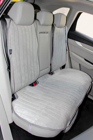 Bod Togg T10F Tay Tüyü Cepli Oto Koltuk Koruyucu Kılıf İyon Serisi Gri - Resim 2