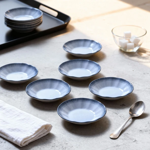 GÜRAL PORSELEN Acem 12 Parça 10 cm Çay Tabağı 30527 ürün görseli 1