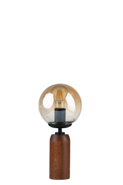 Lumexx LOLE CEVİZ BAL CAMLI MASA LAMBASI - Resim 3