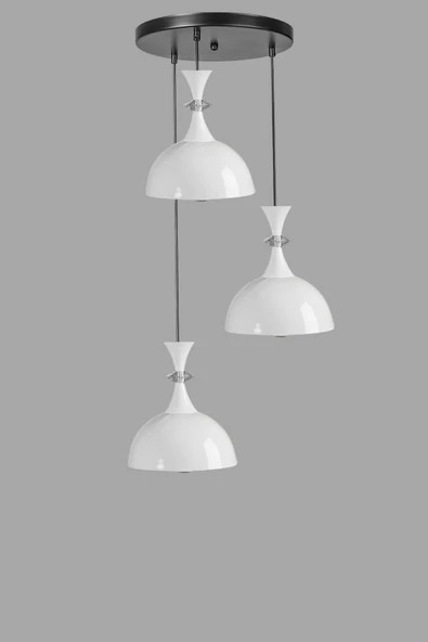 Lumexx AKAY 3 LÜ TEPSİLİ BEYAZ SARKIT - Resim 4