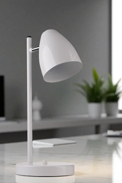 Lumexx FRANK BEYAZ MASA LAMBASI - Resim 2