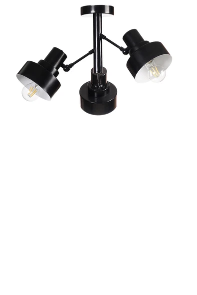 Lumexx JESUS 3 LÜ SİYAH PLAFONYER AVİZE - Resim 2