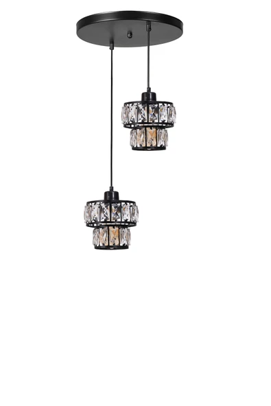 Lumexx LEO 2 Lİ TEPSİLİ SİYAH SARKIT - Resim 2