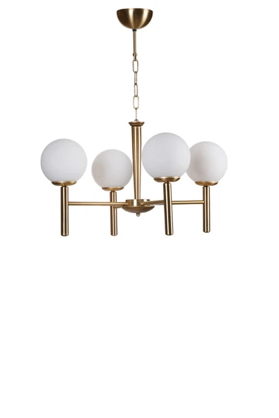 Lumexx LUKE 4 LÜ ESKİTME BEYAZ CAMLI AVİZE - Resim 2