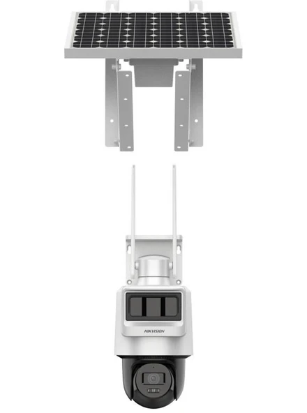 Hikvision DS-2DE2C400IWG-K/4G/C05S10 4mp Dahili Mikrofon Ve hoparlörlü Pro 4G Solar PT Kamera Sistemi - 2