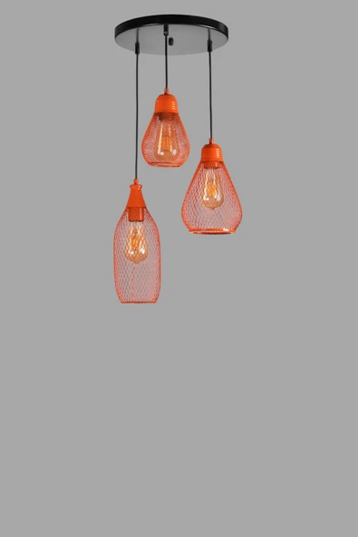 Lumexx KARMAŞIK 3 LÜ TEPSİLİ TURUNCU SARKIT - Resim 3