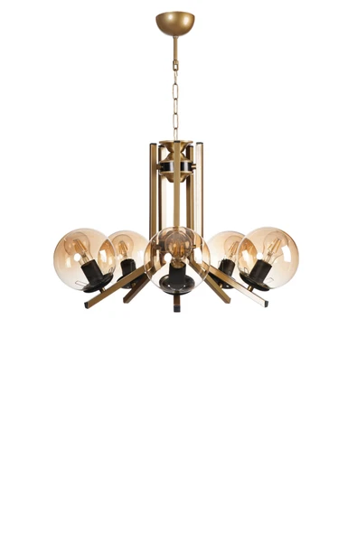 Lumexx Yeni Ruby 5 Li Eskitme Bal Camlı Avize - Resim 2