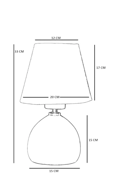 Lumexx CAMERON NATUREL PETEK ABAJURLU MASA LAMBASI - Resim 5