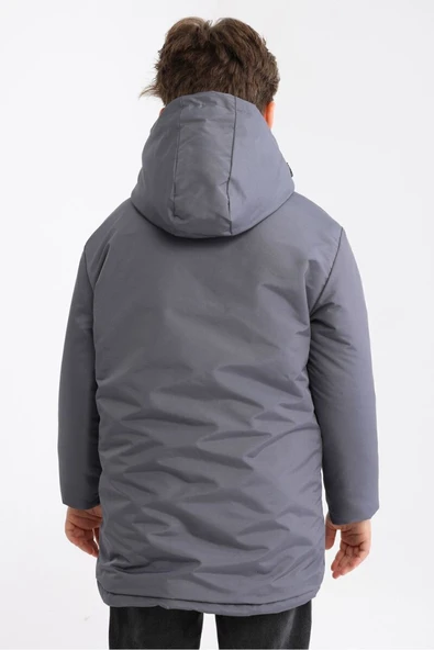 İçi Kürklü Su ve Rüzgar Geçirmez Erkek Çocuk Mont - Resim 12