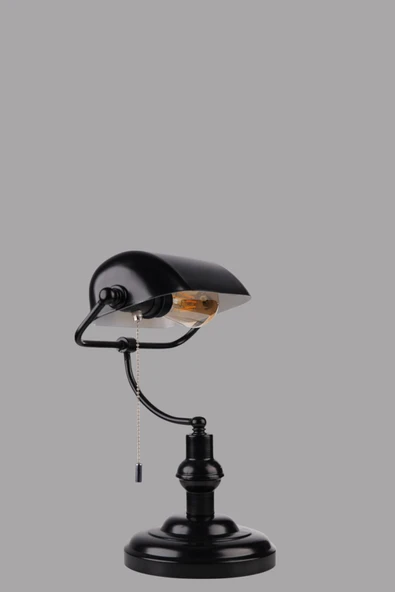 Lumexx BANKER SİYAH MASA LAMBASI - Resim 7