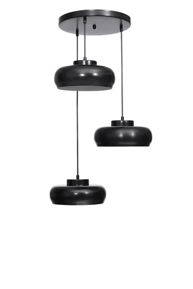 Lumexx SMİTH 3 LÜ TEPSİLİ SİYAH SARKIT - Resim 2