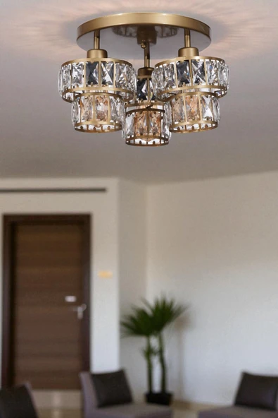 Lumexx LEO 3 LÜ TEPSİLİ ESKİTME PLAFONYER AVİZE ürün görseli