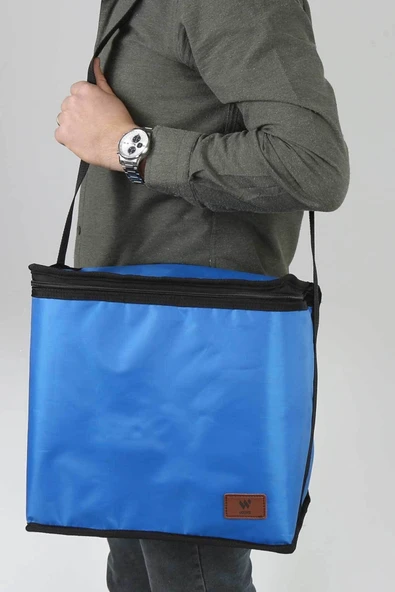 woys Sıcak Ve Soğuk Tutan Askılı Yalıtımlı Termal Çanta Soğutucu Piknik Çantası - Resim 3