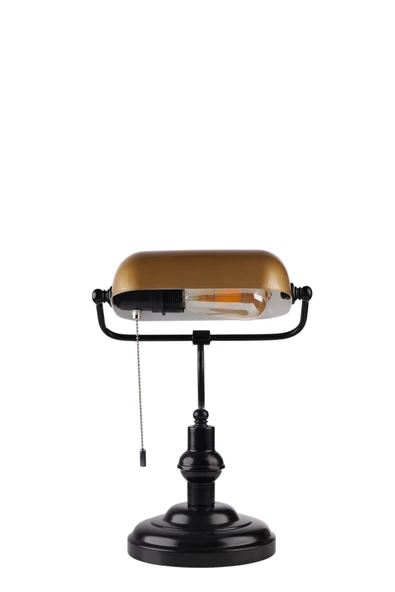 Lumexx BANKER SİYAH-ESKİTME MASA LAMBASI - Resim 5