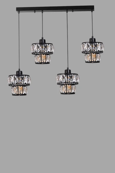 Lumexx LEO 4 LÜ SIRALI SİYAH SARKIT - Resim 3