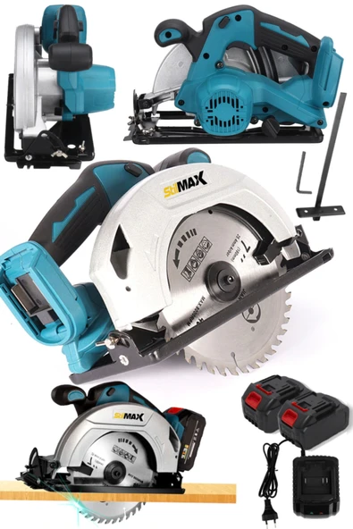 stilmax Germany Hdxr Fast Panasonic Çift Akülü Kömürsüz Daire Testere Ahşap Sunta Kesme Açılı 185mm 58v 10ah ürün görseli 1