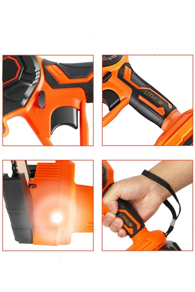 stilmax Italy Type Panasonic Çift Akülü Dal Budama Ve Kesme El Tipi Bıçkı Makinesi 58v 8 Ah Çantalı Set - Resim 3